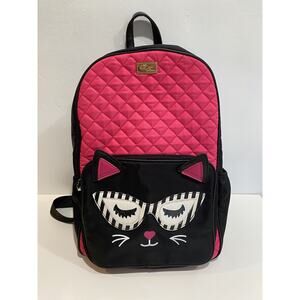 betsey johnson backpack large Pink/Black Cat Thames